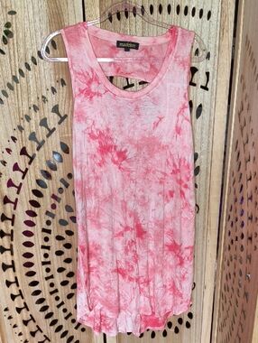 Madden Pink Tie-Dye Sleeveless Dress